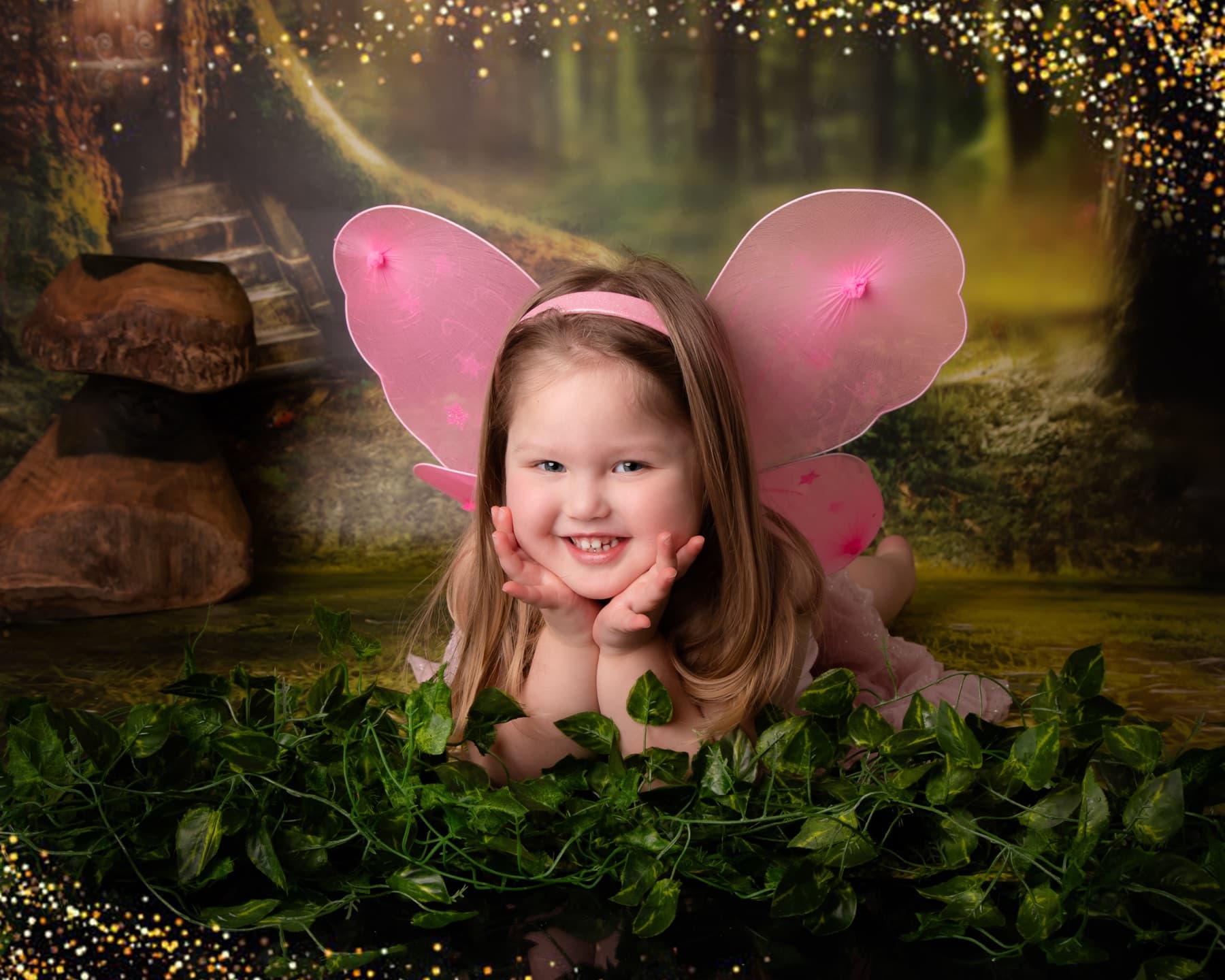 Fairy portrait with soft studio lighting.